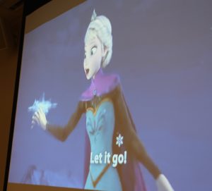 Let it go! scene from the movie Frozen