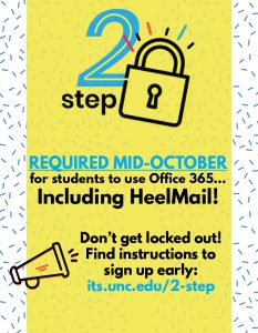 Reminder to register for 2-Step Verification for email