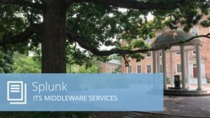 Photo of Old Well and the words Splunk ITS Middleware Services
