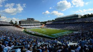Kenan Stadium packed with spectators for a football game