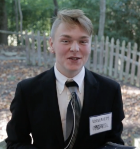 Jacob Sawyer as a phisher in the video
