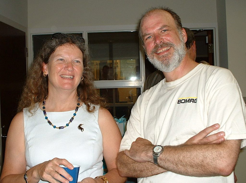 Tim Cline at an HSL farewell party for Jim Curtis in 2004