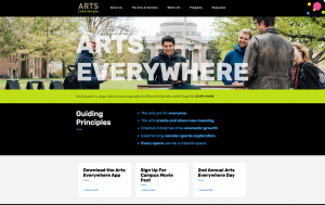 Arts Everywhere home page