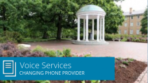 Voice Services: Changing phone provider