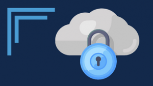 illustration of a padlock on top of a cloud