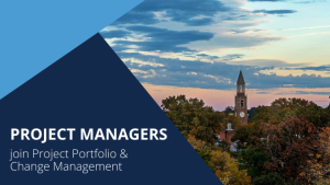 Project managers join Project Portfolio & Change Management
