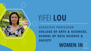 Yifei Lou, associate professor Computer Science, School of Data Science & Society. Women in IT